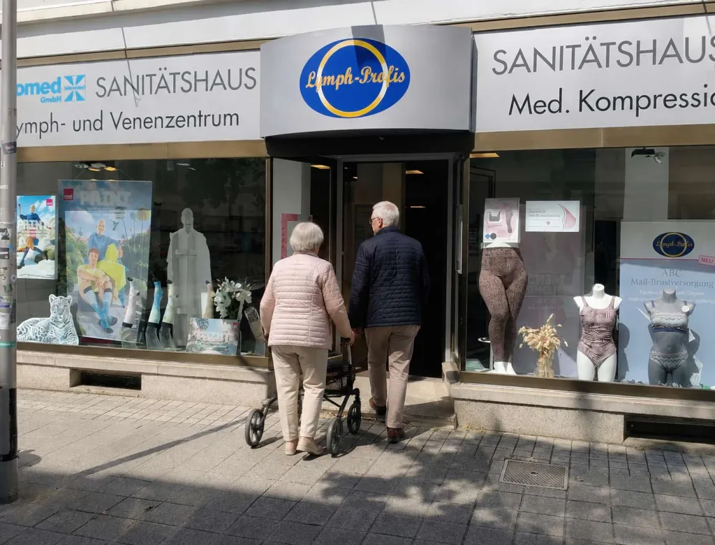 Eingang der Elomed Lymph-Profis in Bruchsal