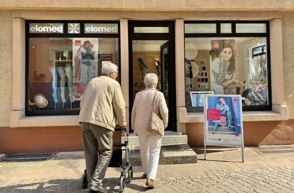 Eingang der Elomed Lymph-Profis in Ettlingen