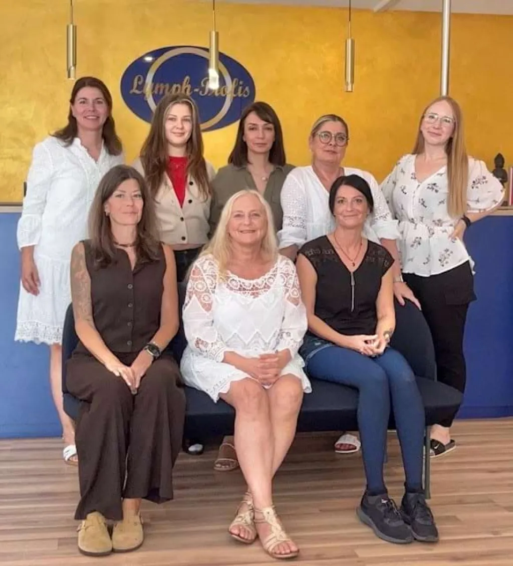 Das Team der Elomed Lymph-Profis in Ettlingen