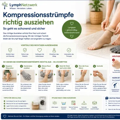 Kompressionsstrümpfe richtig ausziehen