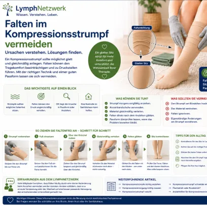 Falten im Kompressionsstrumpf vermeiden