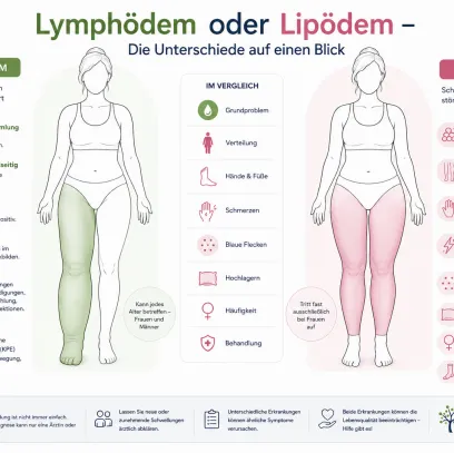 Lymphödem oder Lipödem - Unterschiede erkennen