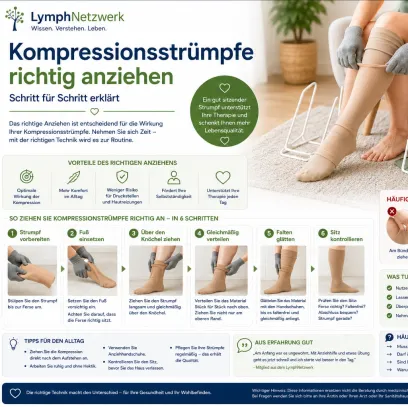 Kompressionsstrümpfe richtig anziehen