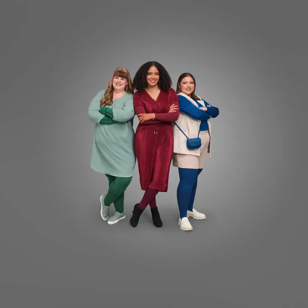 3 Damen mit Strümpfen