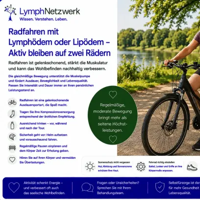 Radfahren mit Lymphödem oder Lipödem