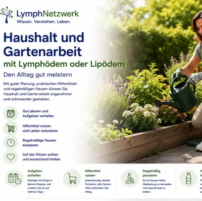 Haushalt und Gartenarbeit mit Lymphödem oder Lipödem