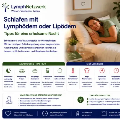 Schlafen mit Lymphödem oder Lipödem