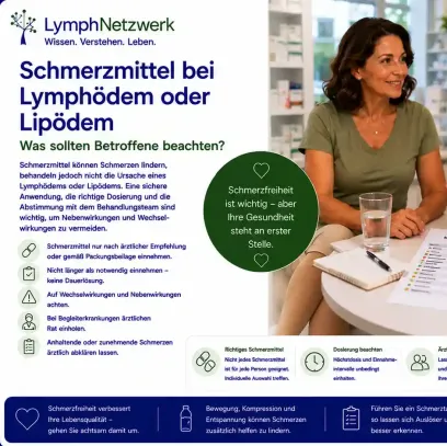 Schmerzmittel bei Lymphödem oder Lipödem