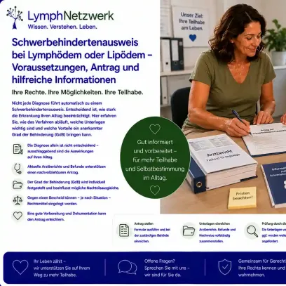 Schwerbehindertenausweis bei Lymphödem oder Lipödem