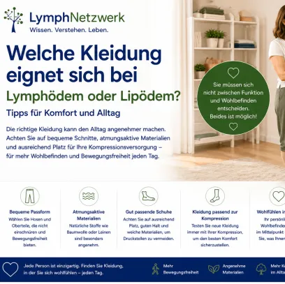Kleidung bei Lymphödem oder Lipödem
