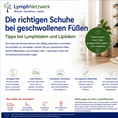 Die richtigen Schuhe bei geschwollenen Füßen