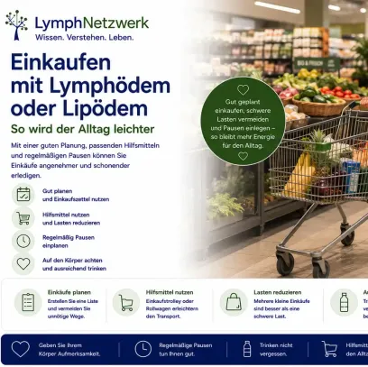 Einkaufen mit Lymphödem oder Lipödem