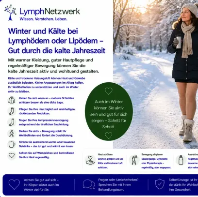Winter und Kälte bei Lymphödem oder Lipödem