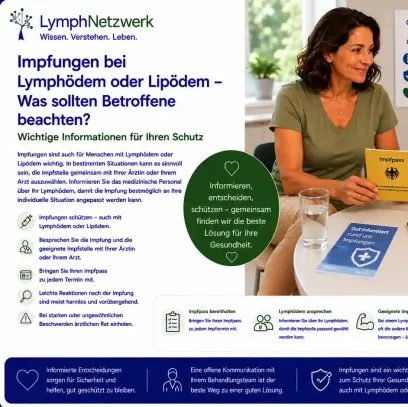 Impfungen bei Lymphödem oder Lipödem