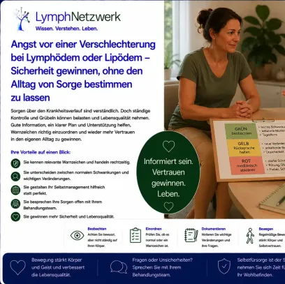 Angst vor einer Verschlechterung bei Lymphödem oder Lipödem