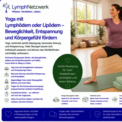 Yoga bei Lymphödem-Lipödem