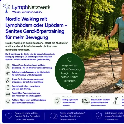 Nordic Walking mit Lymphödem oder Lipödem