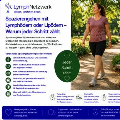 Spazierengehen-Lymphoedem-Lipoedem