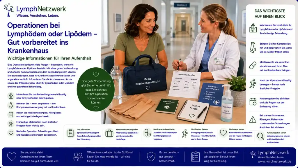 Diabetes und Lymphödem oder Lipödem
