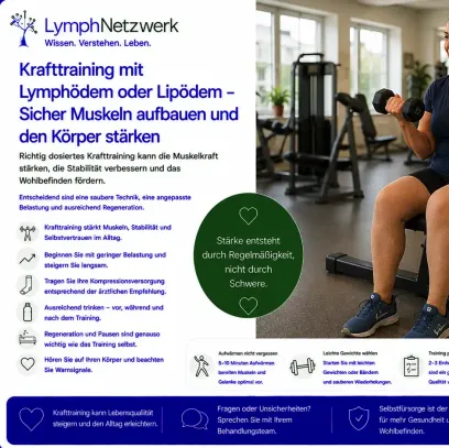 Krafttraining mit Lymphödem oder Lipödem
