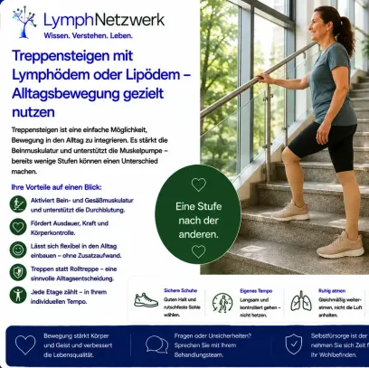 Treppensteigen-Lymphoedem-Lipoedem