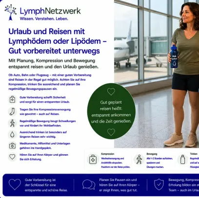 Urlaub und Reisen mit Lymphödem oder Lipödem