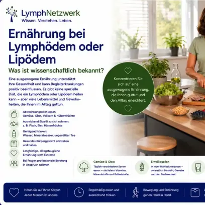 Ernährung bei Lymphödem oder Lipödem