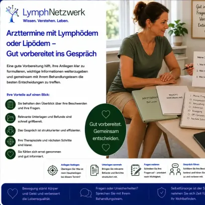 Arzttermine mit Lymphödem oder Lipödem – Gut vorbereitet ins Gespräch