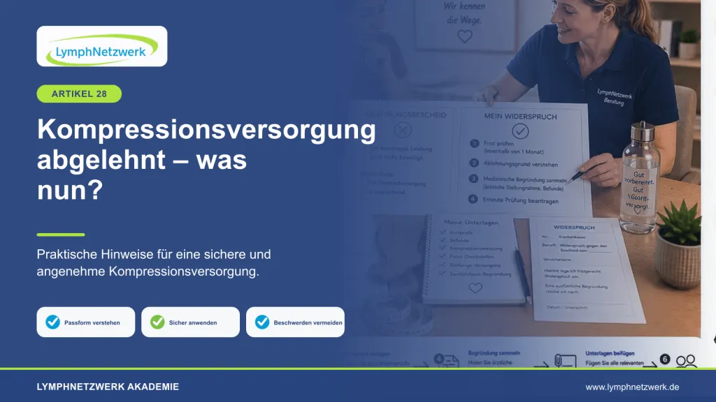 Kompressionsversorgung abgelehnt – Widerspruch bei der Krankenkasse