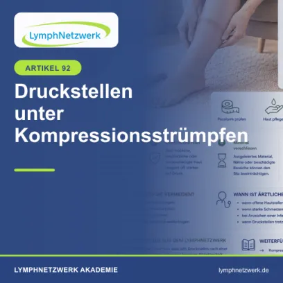 Druckstellen unter Kompressionsstrümpfen