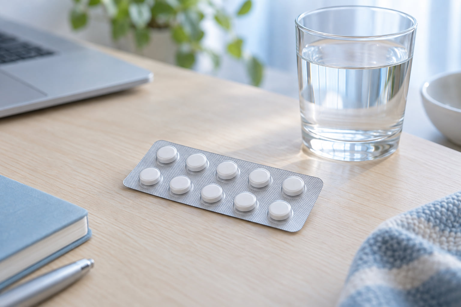 Tabletten und Wasserglas – Symbolbild